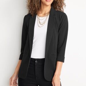Maurices Open Front Black Blazer, Size M